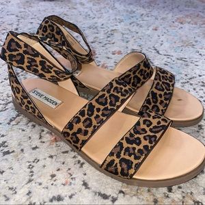Steve Madden leopard sandals